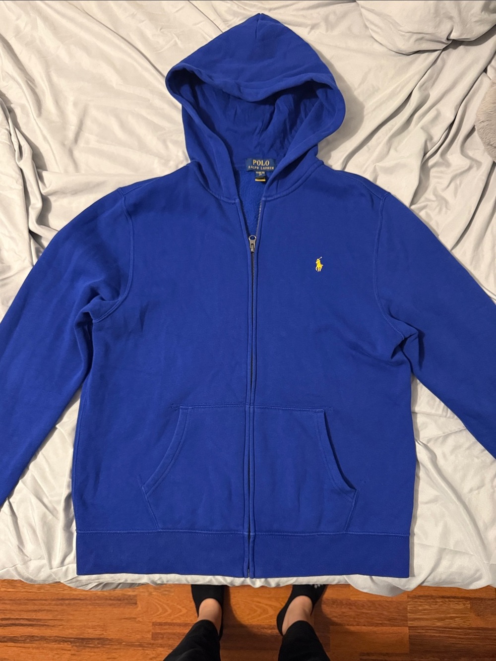 Polo by Ralph Lauren Royal Blue Full-Zip Hooded Sweatshirt Boys XL